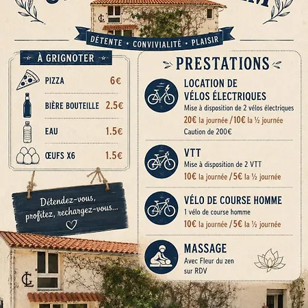度假居 La Mariniere - Proche De St Jean D'angely *